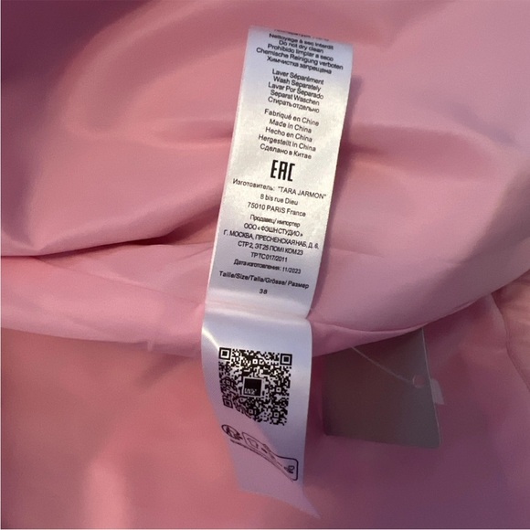 Tara Jarmon Paris Blush Bomber Jakcet NWT Size 38 - Picture 10 of 14